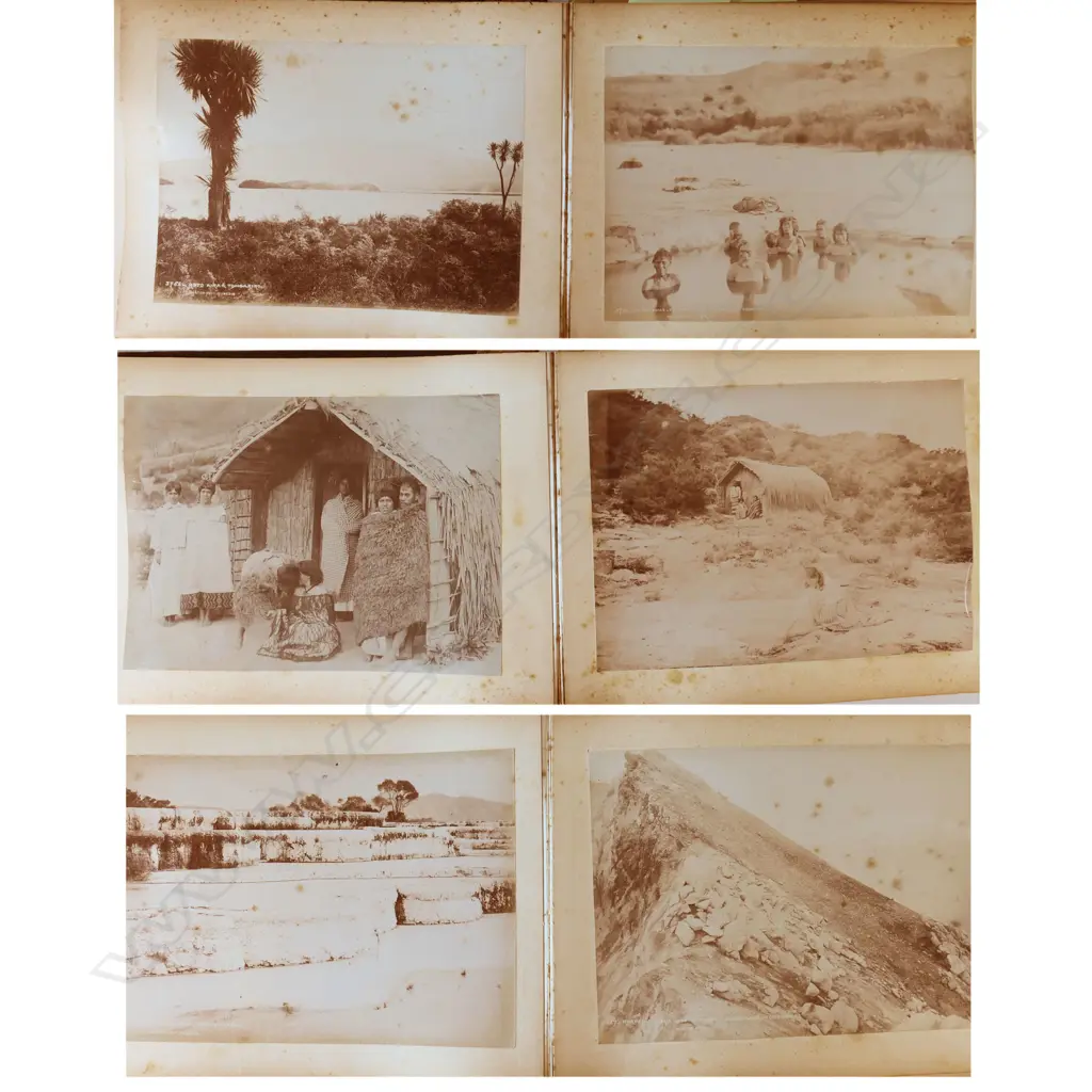 A 19thC album of forty-eight mainly Burton Brothers black and white photographs, Image 1++